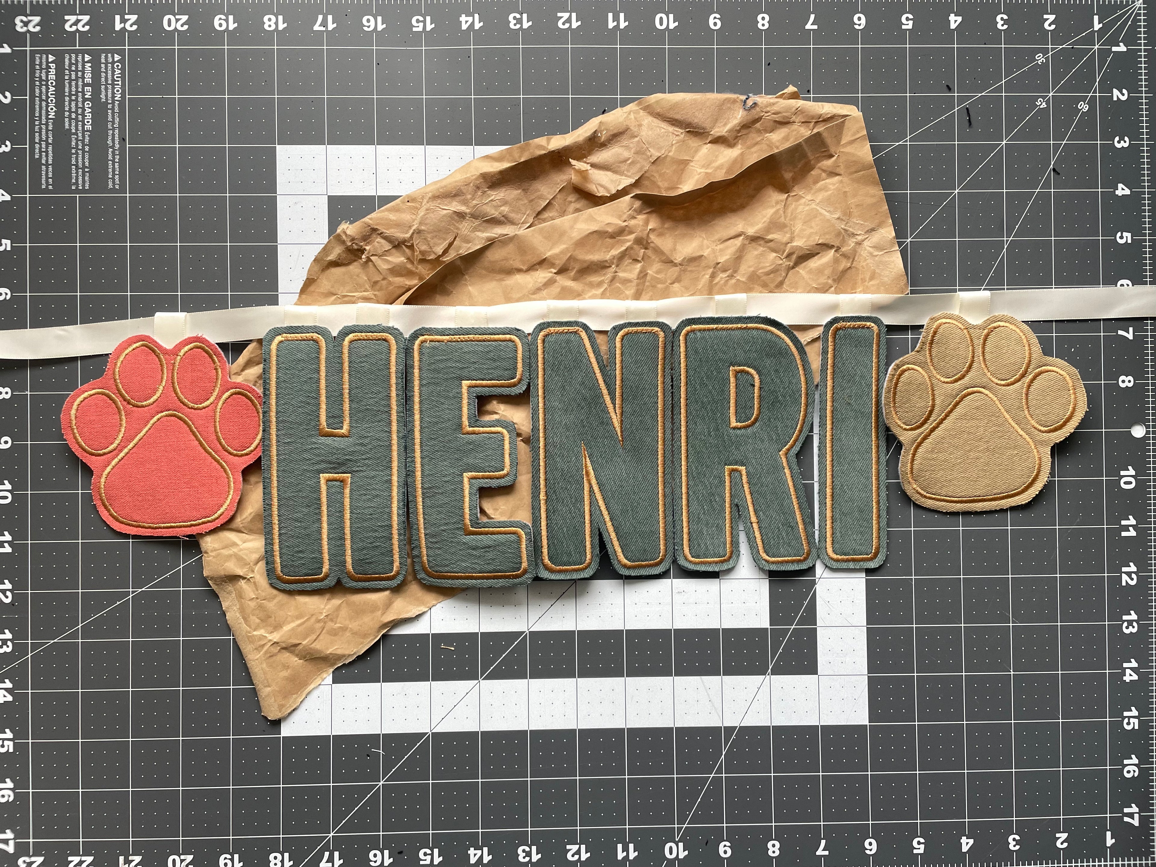 Custom Embroidered Letter Garland