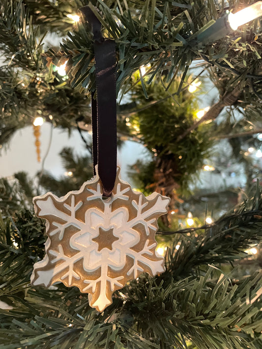 Clay Snowflake Ornament