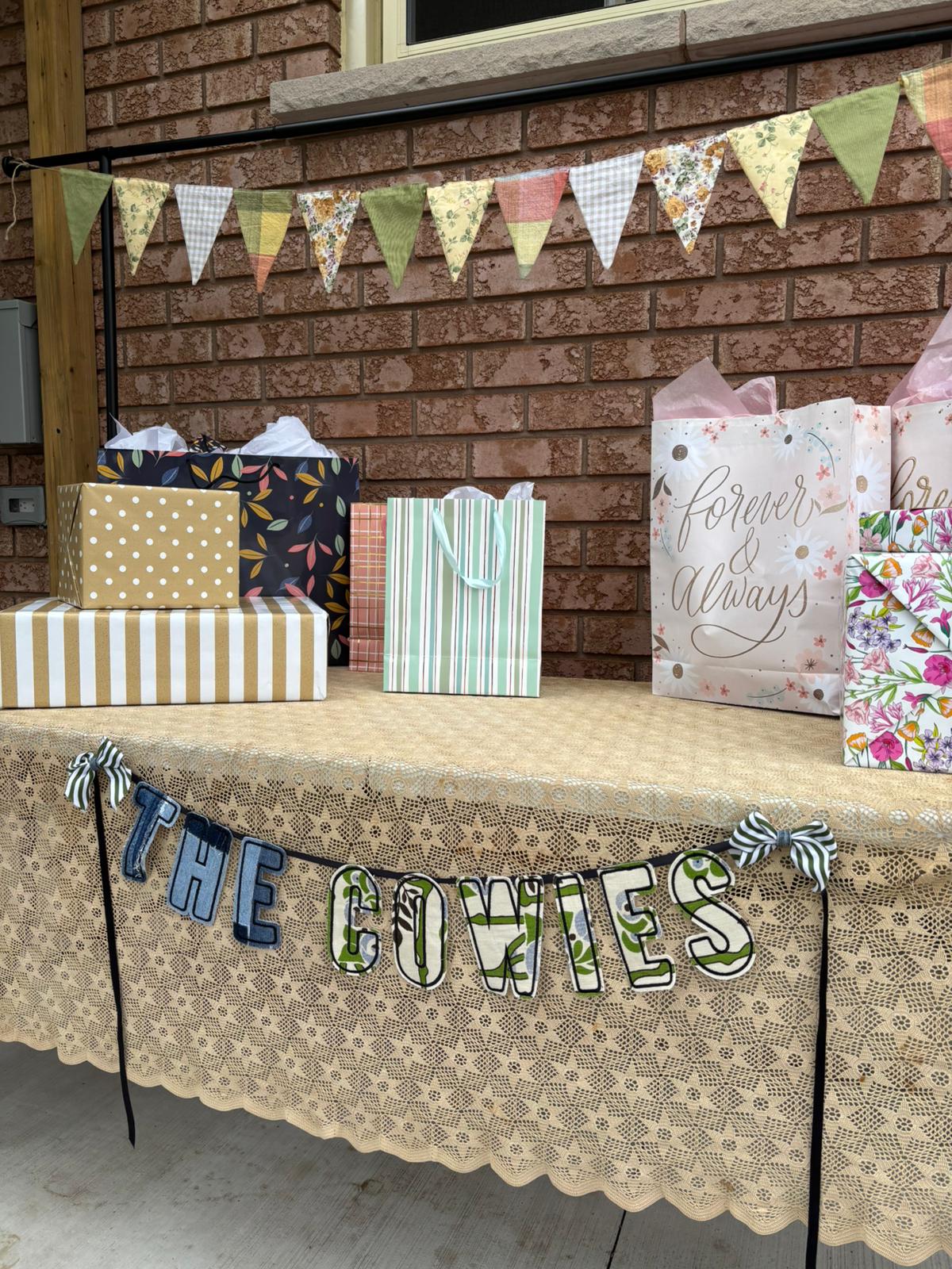Custom Embroidered Letter Garland