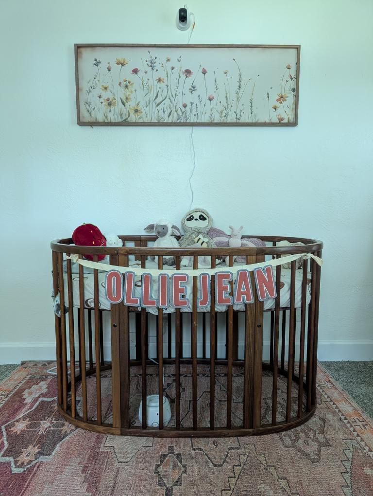 Custom Embroidered Letter Garland