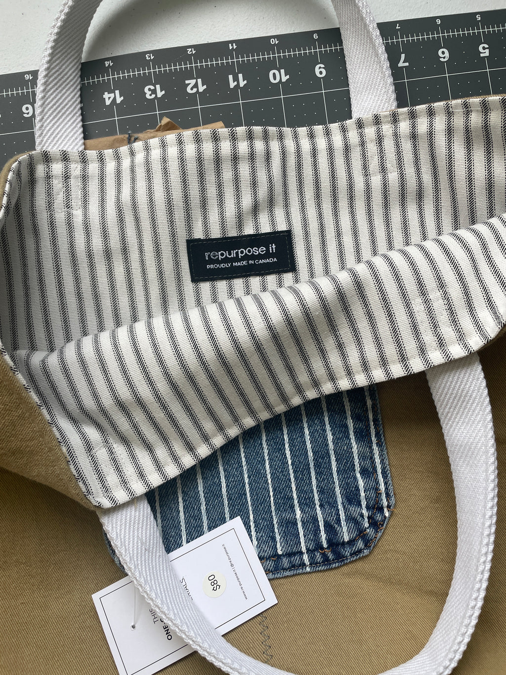 Handbag | Khaki Denim