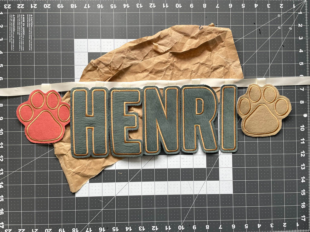 Custom Embroidered Letter Garland