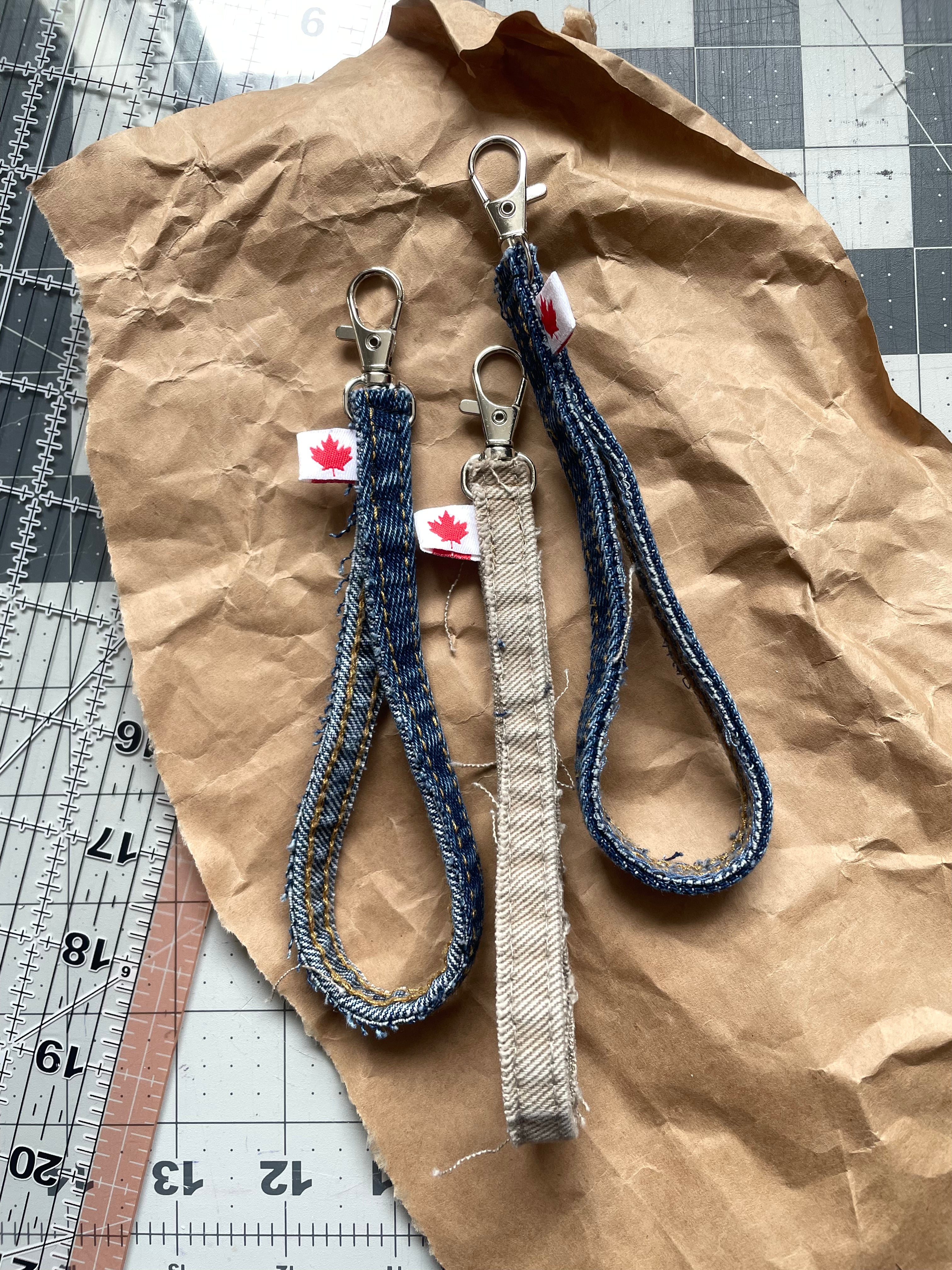 Denim Seam Keychain