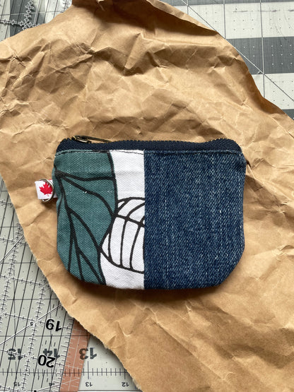 Coin Purse | Assorted Fabric- Leaves
