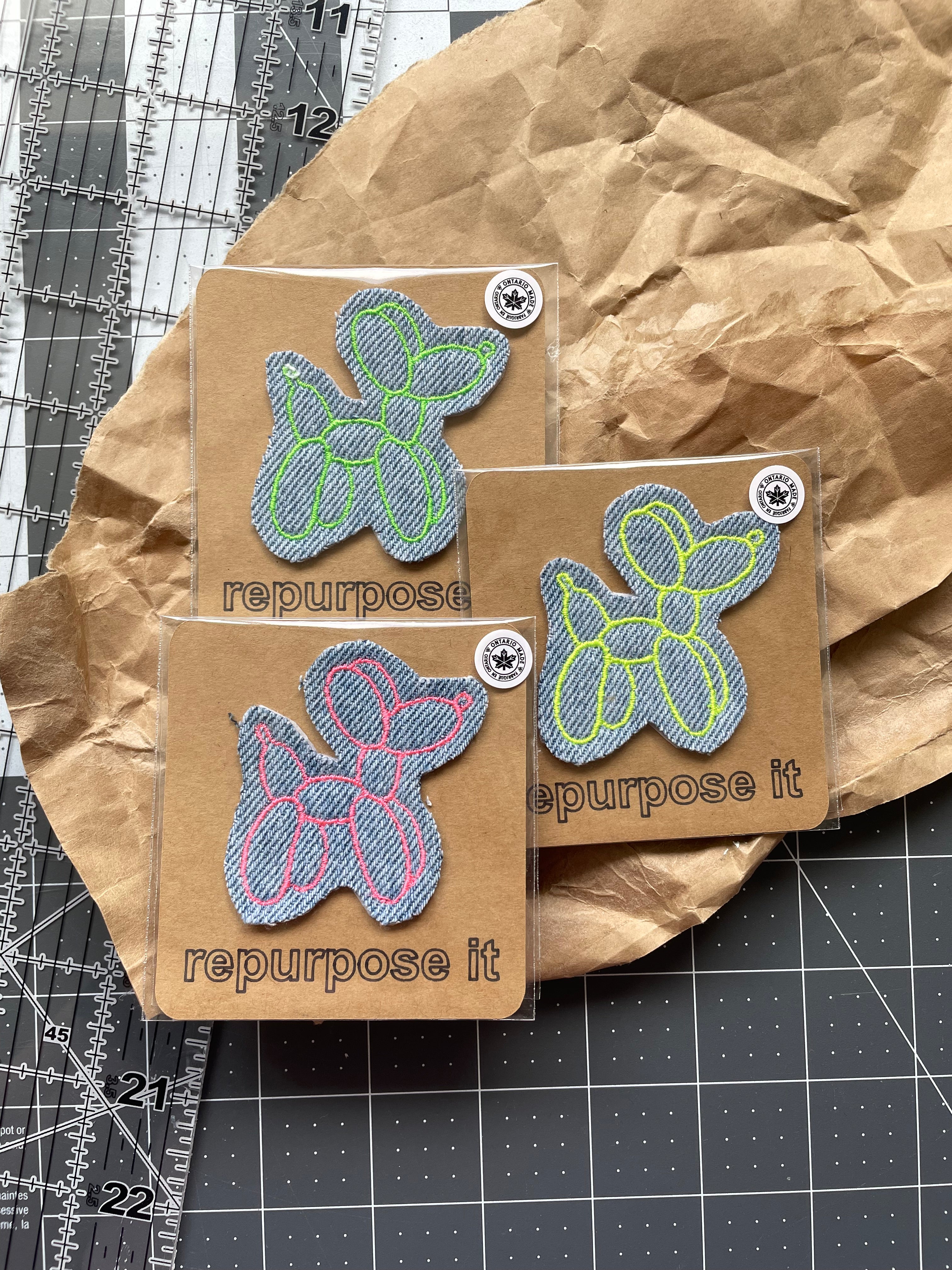 Balloon Dog Iron-On Patch