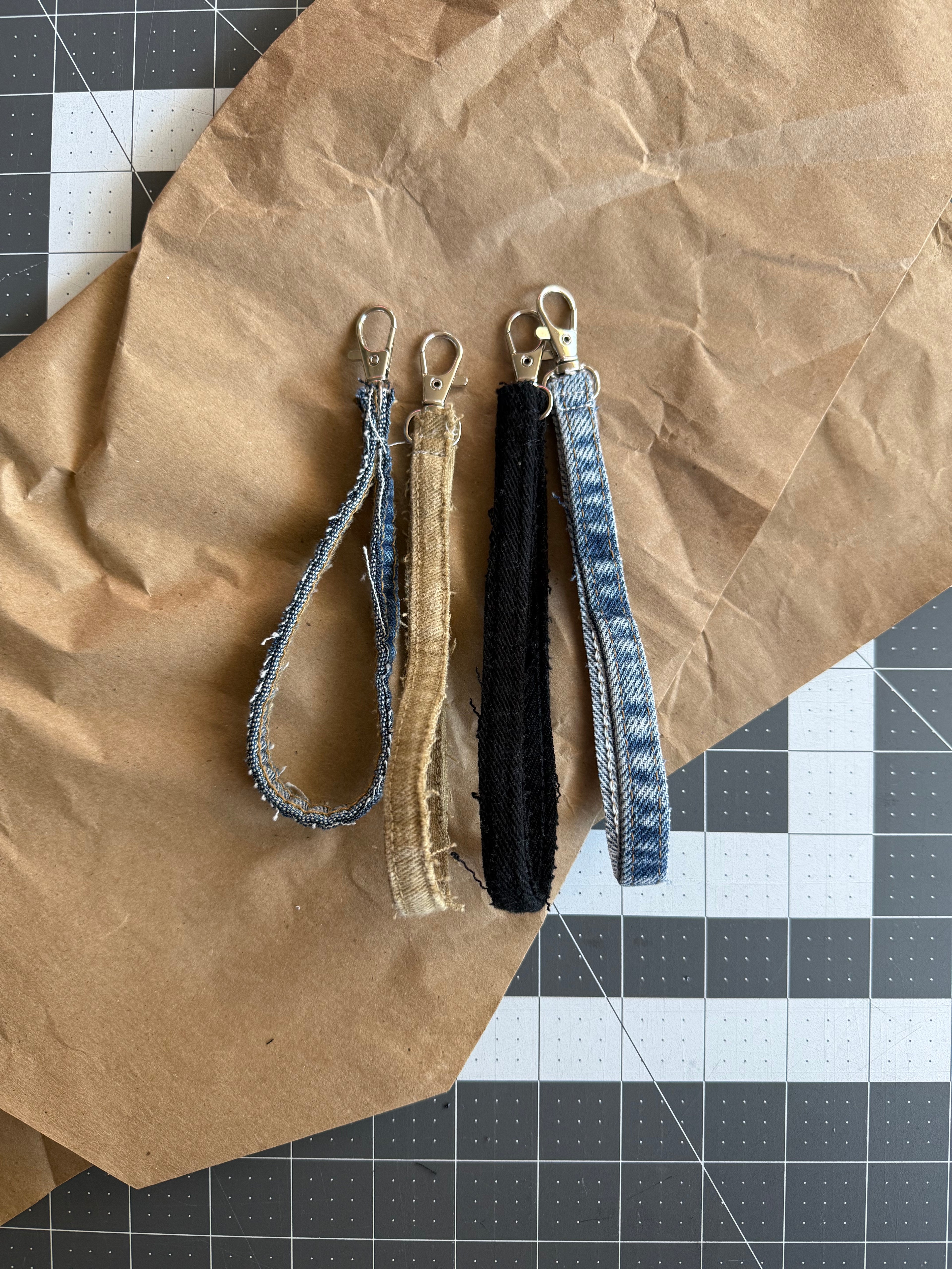 Denim Seam Keychain