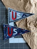 🗝️ USA Pennant Embroidered Bag Charm