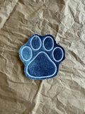 🗝️ Dog Paw Embroidered Bag Charm