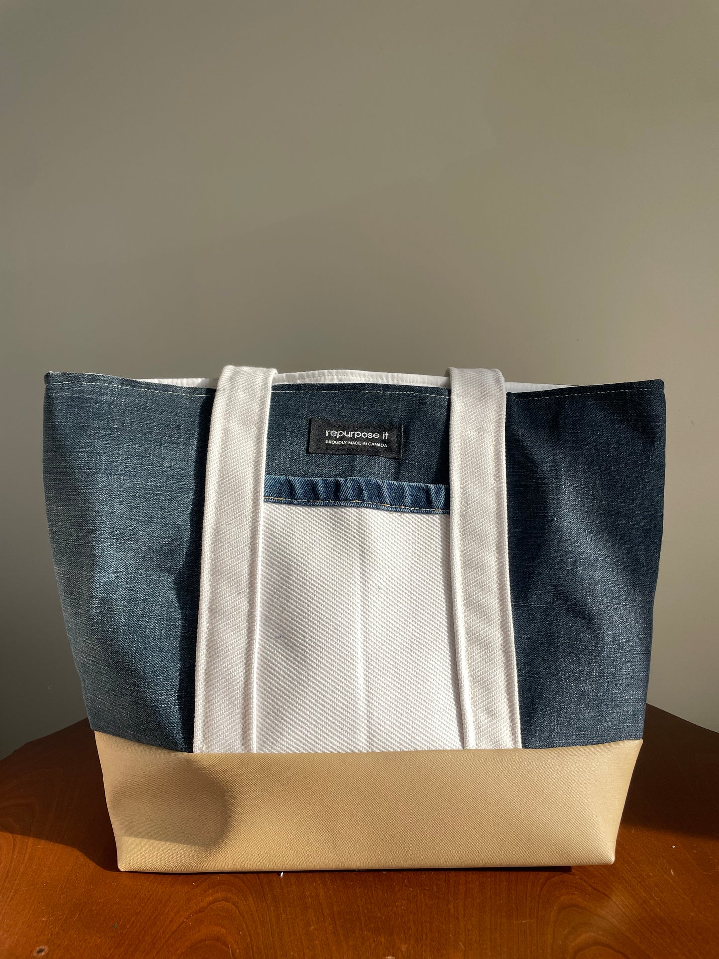 Medium Tote Bag w/ Handmade Handles