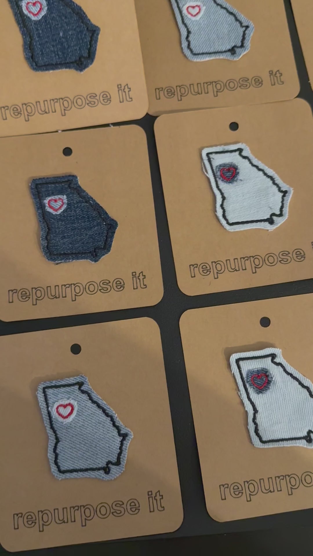 Georgia State Outline Iron-On Patch